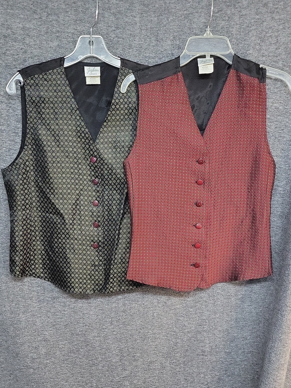 Vtg 90s LOT OF 2 Jaclyn Smith Classics Vest Size Medium